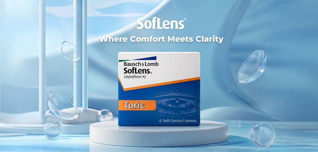 Softlens Montly Toric Power Contact Lenses - 6 Lens Pack