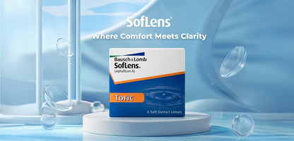 Softlens Montly Toric Power Contact Lenses - 6 Lens Pack