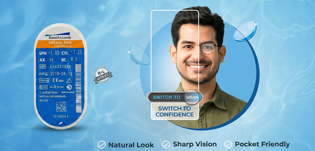 Softlens Montly Toric Power Contact Lenses - 1 Lens Pack