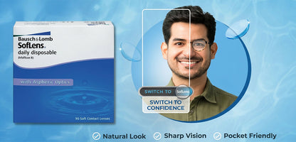 Softlens Daily Spherical Power Contact Lenses - 90 Lens Pack