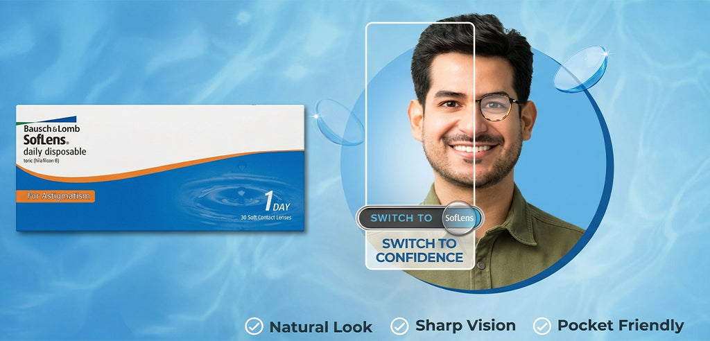 Softlens Daily Toric Power Contact Lenses - 30 Lens Pack