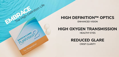 Purevision Montly Toric Power Contact Lenses - 6 Lens Pack