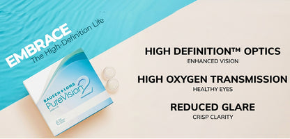 Purevision Monthly Spherical Power Contact Lenses - 6 Lens Pack