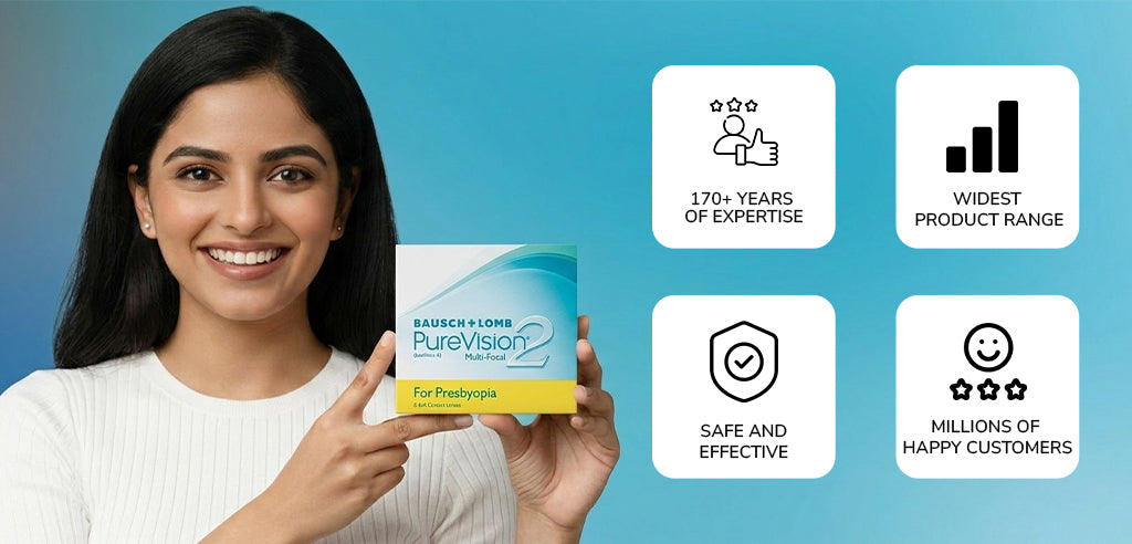 Purevision Multifocal Power Contact Lenses - 6 Lens Pack