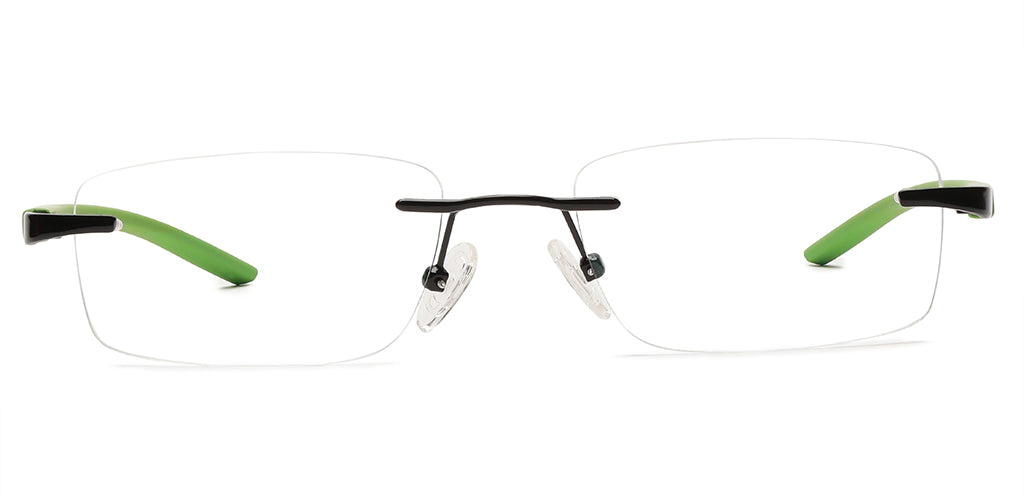 Specsmakers Lightanium Unisex Eyeglasses Rimless Rectangle Extra Small ...