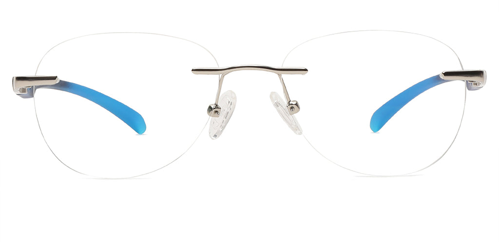 Specsmakers Aero Unisex Eyeglasses Rimless Pilot Extra Small Metal SM ...