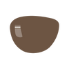 Brown Tinted Lens (Solid Color)