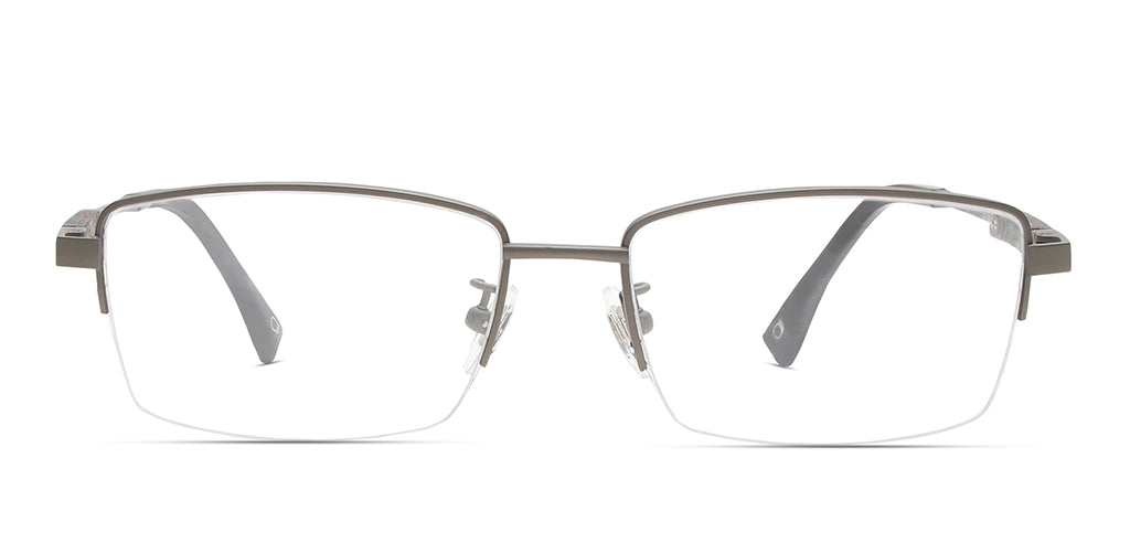Specsmakers Lightanium Unisex Eyeglasses Halfframe Rectangle Oversized ...