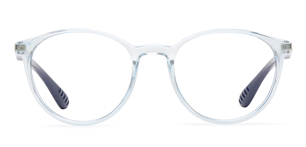 Peepstar Blue Zero Kids Computer Glasses Full Frame Round Small 48 TR Specsmakers Frame your World