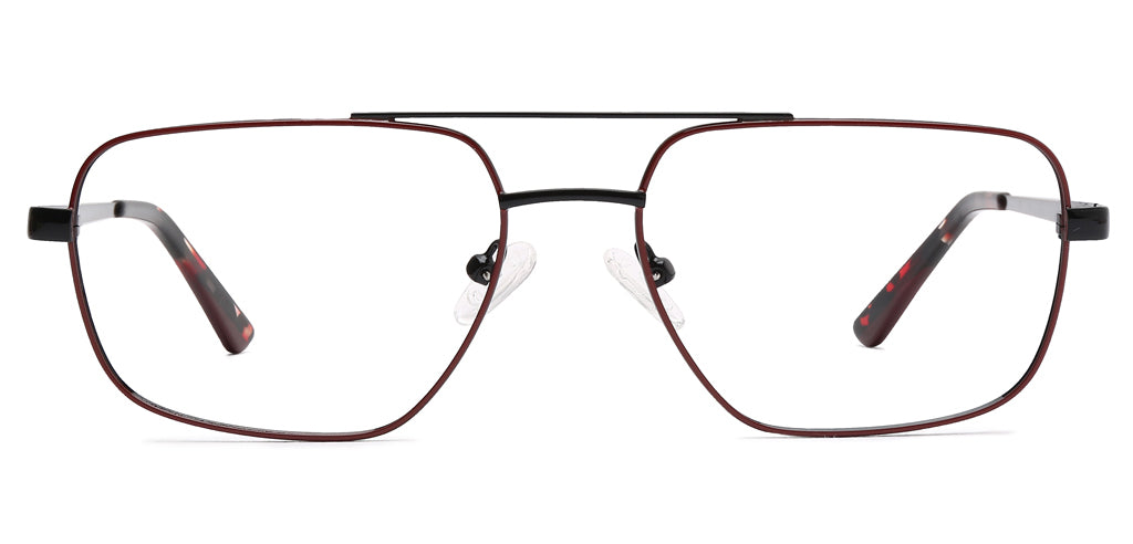 Happster Unisex Eyeglasses Full_Frame Square Large 54 Metal SM