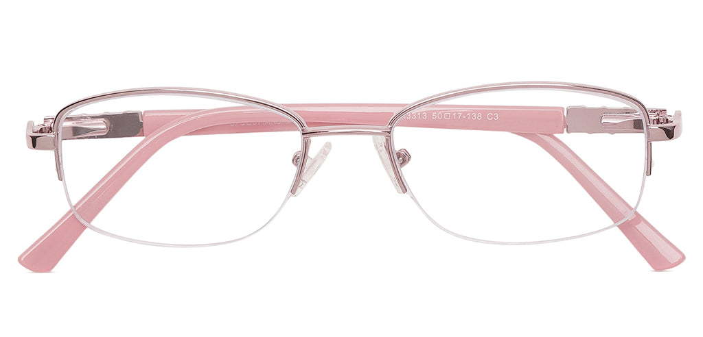 Specsmakers Blue Zero Women Computer Glasses Halfframe Geometric