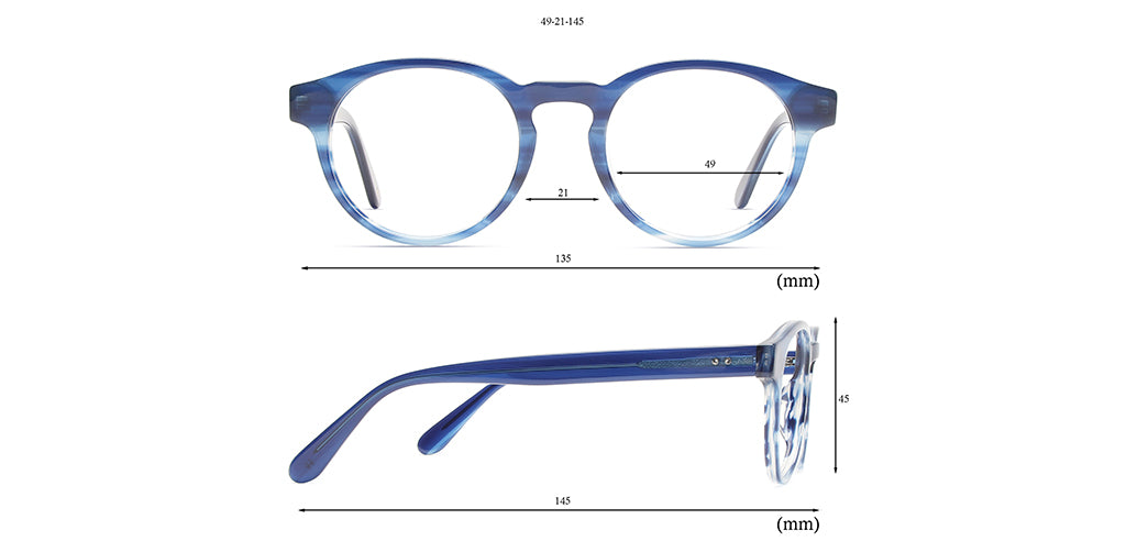 Specsmakers Blue Zero Unisex Computer Glasses Full_frame Round