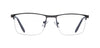 Specsmakers Blue Zero Unisex Computer Glasses Half_Frame Rectangle Large 52 Metal SM ANH3014